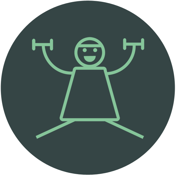 Icono Nuestro método - Motivación. Centro de Entrenamiento lamari GYM (San Fulgencio, Alicante, España).